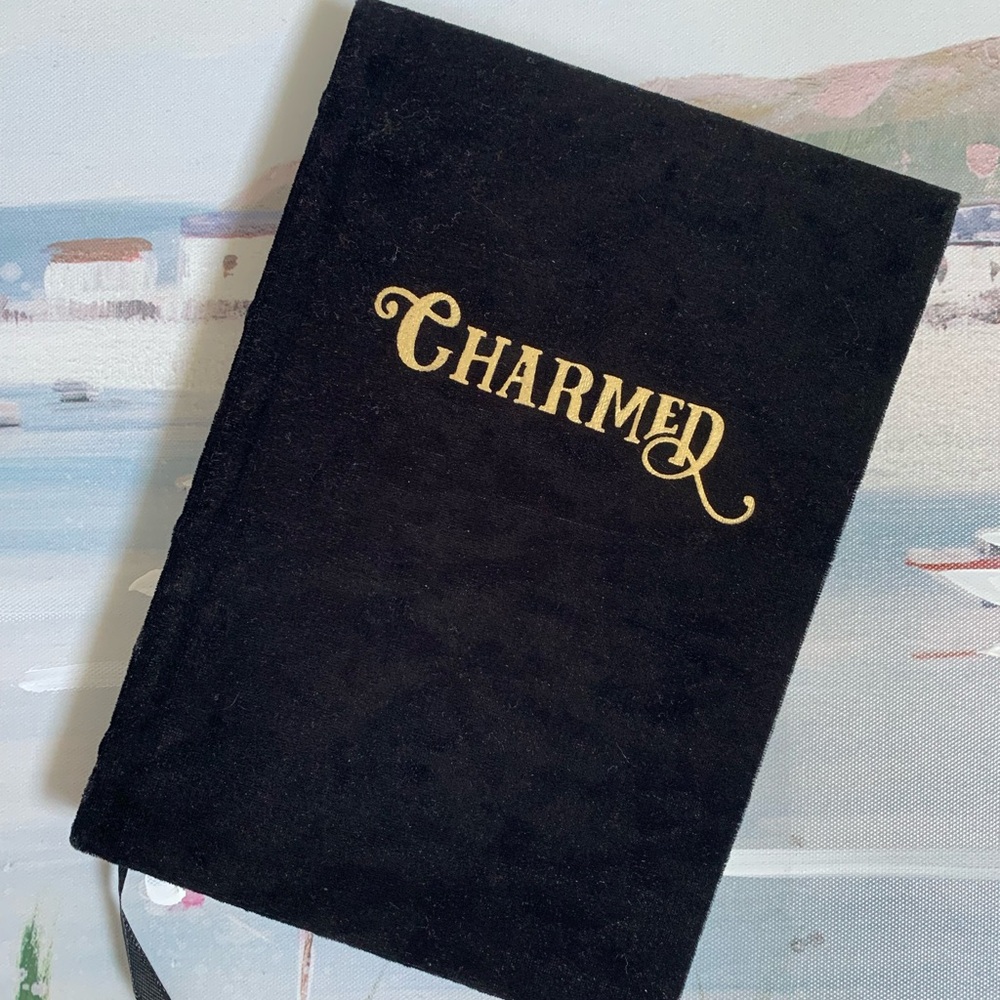 🖤🔮New Elegant Black Velvet Diary Journal Notebook Halloween Charmed🧙🖤